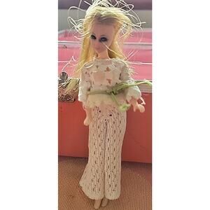 Dawn Doll 1970 In Bell Bottom Bounce Outfit H11A Hong Kong 6”
